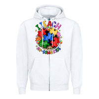 White i teach au some kids Zipper Hoodie - JahusDesignShop