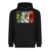 Black mexico flag sunflower cactus Heavyweight Hoodie - AdoDesignShop