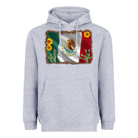 Heather Grey mexico flag sunflower cactus Heavyweight Hoodie - AdoDesignShop