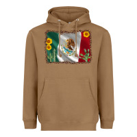 Toasted Coconut mexico flag sunflower cactus Heavyweight Hoodie - AdoDesignShop