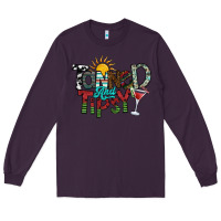 Plum tanned and tipsy Long Sleeve Tee - SublimationCraftShop