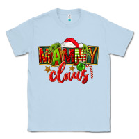 Dusty Blue christmas mammy claus Classic Tee - FaDigitalArtStudio