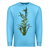 Ocean Blue Lucky Bamboo Premium Sweatshirt - LillyAllenDesigns