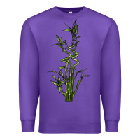Purple Lucky Bamboo Premium Sweatshirt - LillyAllenDesigns