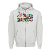 Dove Grey hair hustler Zipper Hoodie - AdoDesignShop