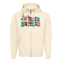 Sandshell hair hustler Zipper Hoodie - AdoDesignShop