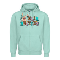 Seafoam hair hustler Zipper Hoodie - AdoDesignShop