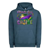 Pigment Midnight Navy mardi gras cruise celebration Urban Hoodie - LillyAllenDesigns