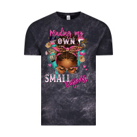 Cloud Black minding my own small business afro messy bun Vintage Tee - texasbilliewilder