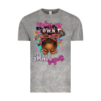 Cloud Rock minding my own small business afro messy bun Vintage Tee - texasbilliewilder