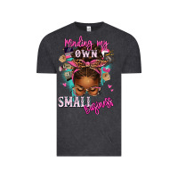 Vintage Black minding my own small business afro messy bun Vintage Tee - texasbilliewilder