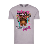 Vintage Zinc minding my own small business afro messy bun Vintage Tee - texasbilliewilder