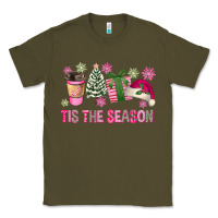 Army Green Pink Christmas Tis The Season Classic Tee - FaDigitalArtStudio