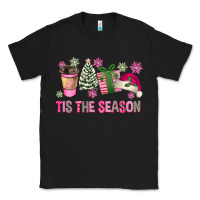 Black Pink Christmas Tis The Season Classic Tee - FaDigitalArtStudio