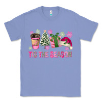 Colony Blue Pink Christmas Tis The Season Classic Tee - FaDigitalArtStudio