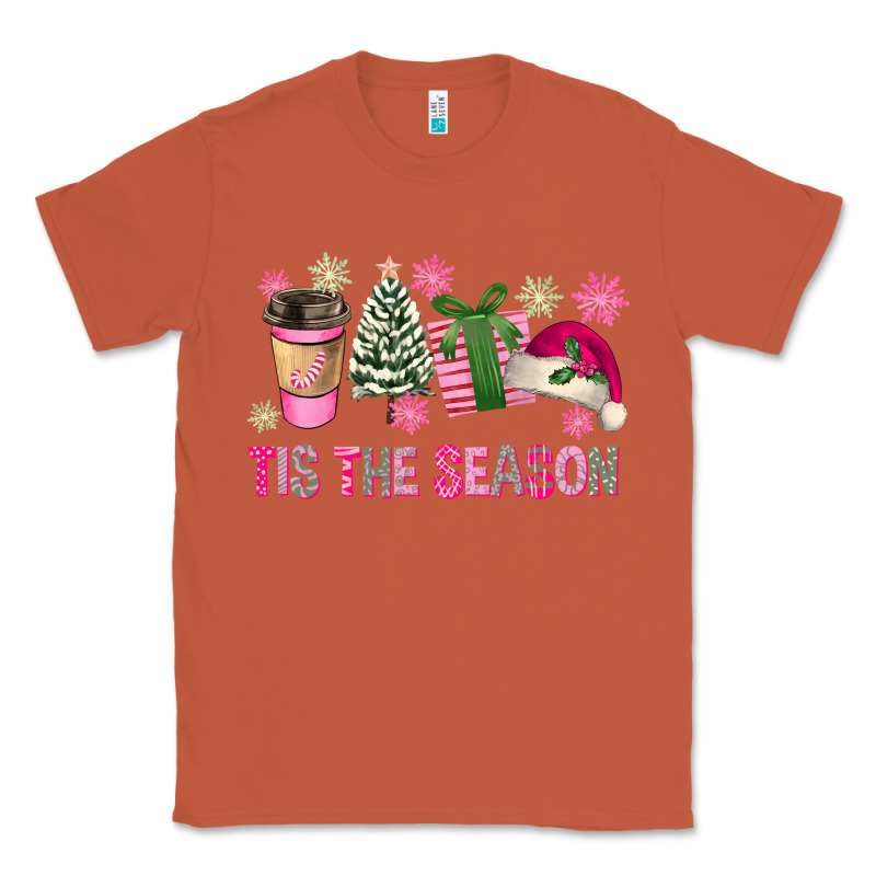 Pink Christmas Tis The Season Classic Tee by FaDigitalArtStudio | Teevron