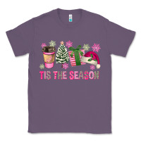 Lavender Pink Christmas Tis The Season Classic Tee - FaDigitalArtStudio
