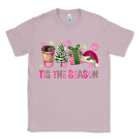 Lilac Pink Christmas Tis The Season Classic Tee - FaDigitalArtStudio