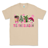 Mushroom Pink Christmas Tis The Season Classic Tee - FaDigitalArtStudio