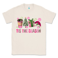 Natural Pink Christmas Tis The Season Classic Tee - FaDigitalArtStudio