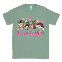 Sage Pink Christmas Tis The Season Classic Tee - FaDigitalArtStudio