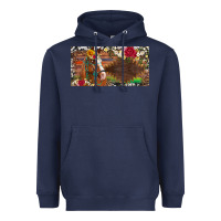 Navy western turquoise gemstone horse cowhide leopard floral background lic Heavyweight Hoodie - Artiststas