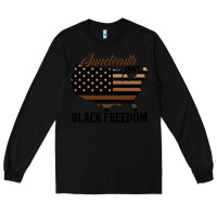 Black juneteenth 1865 black freedom Long Sleeve Tee - HRA Design Shop