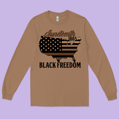 Juneteenth 1865 Black Freedom Long Sleeve Tee Designed By Hra Design Shop