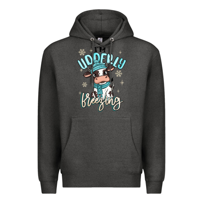 I'm Udderly Freezing Baby Cow Premium Hoodie by MaliasSmallBusiness | Teevron