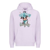 Lilac i'm udderly freezing baby cow Premium Hoodie - MaliasSmallBusiness