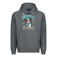 Rock i'm udderly freezing baby cow Premium Hoodie - MaliasSmallBusiness