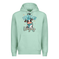 Seafoam i'm udderly freezing baby cow Premium Hoodie - MaliasSmallBusiness