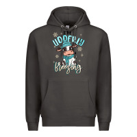 Smoke i'm udderly freezing baby cow Premium Hoodie - MaliasSmallBusiness