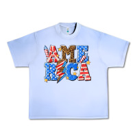 Grape Ice America with lightning bolt Urban Heavy Tee - texasbilliewilder