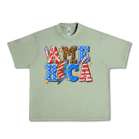 America With Lightning Bolt Urban Heavy Tee | Teevron