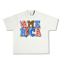 Pistachio America with lightning bolt Urban Heavy Tee - texasbilliewilder
