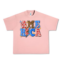 Salmon America with lightning bolt Urban Heavy Tee - texasbilliewilder