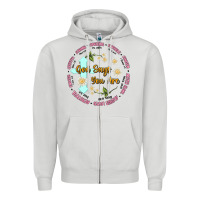 Dove Grey god says you are Zipper Hoodie - JahusDesignShop