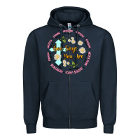 Navy god says you are Zipper Hoodie - JahusDesignShop