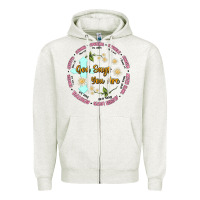 Oatmeal Heather god says you are Zipper Hoodie - JahusDesignShop