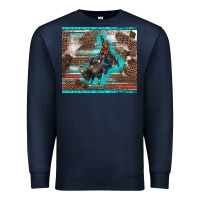 Navy western rodeo bullfighter serape leopards turquoise's gliterrs Premium Sweatshirt - BarkalooDesign