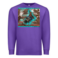 Purple western rodeo bullfighter serape leopards turquoise's gliterrs Premium Sweatshirt - BarkalooDesign
