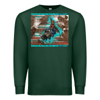 Sports Green western rodeo bullfighter serape leopards turquoise's gliterrs Premium Sweatshirt - BarkalooDesign