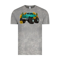 Monster Truck With Sunflower Western Vintage Tee | Teevron