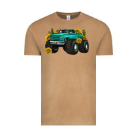 Vintage Camel monster truck with sunflower western Vintage Tee - texasbilliewilder