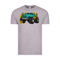 Vintage Zinc monster truck with sunflower western Vintage Tee - texasbilliewilder