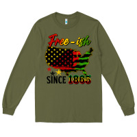 Army Green free ish since 1865 Long Sleeve Tee - HRA Design Shop