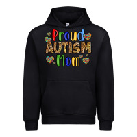 Black proud autism mom design Urban Hoodie - LillyAllenDesigns