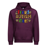 Mauve Wine proud autism mom design Urban Hoodie - LillyAllenDesigns