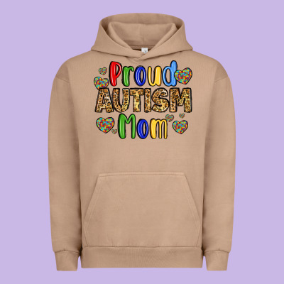 Proud Autism Mom Design Urban Hoodie Designed By Lillyallendesigns